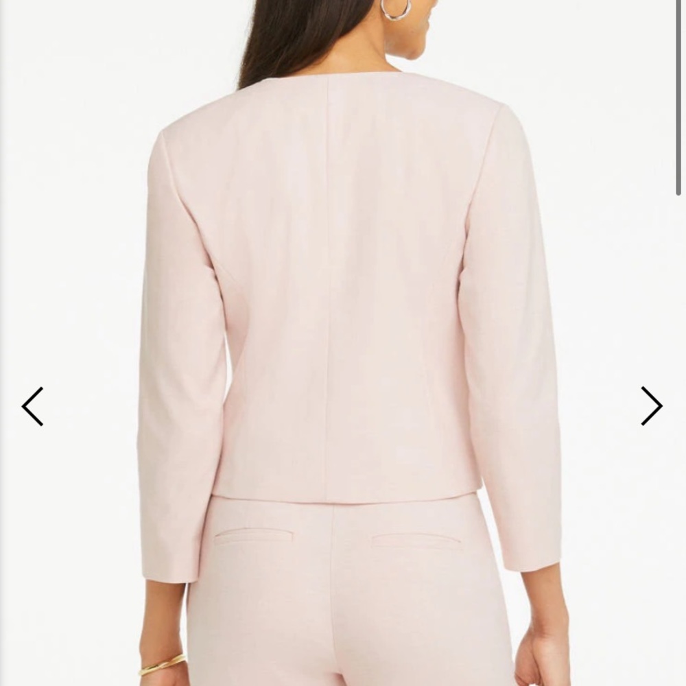 Pink Collarless Jacket - Picture 2 of 5